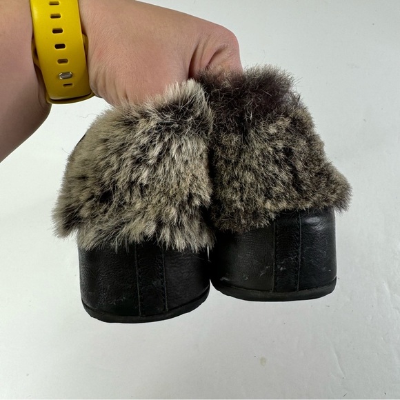 Officine Creative Black Fur-Lined Sneakers - Picture 6 of 9